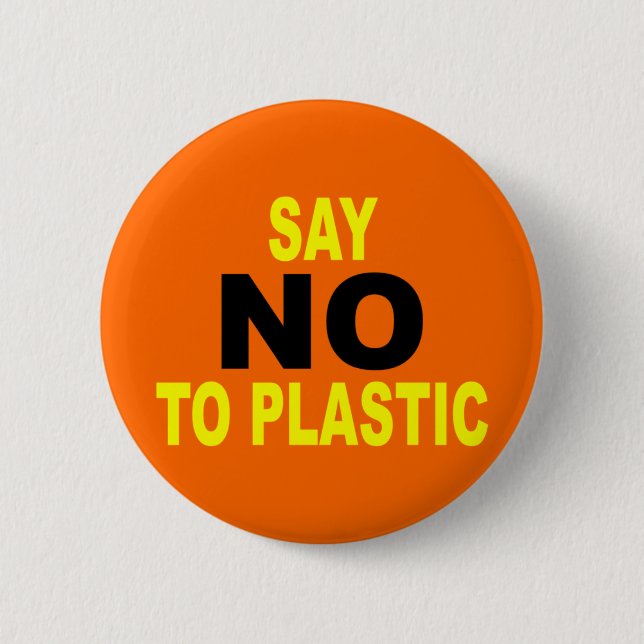 Kein Plastik Button (Vorderseite)