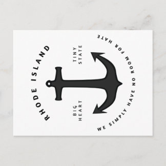 Kein Platz für die Hate Postcard Postkarte