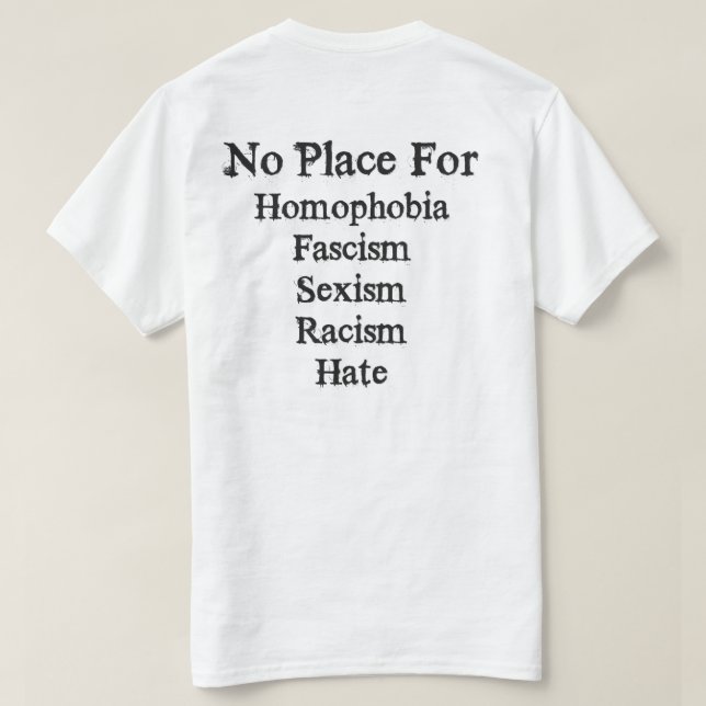 Kein Platz für… T - Shirt (Design Rückseite)