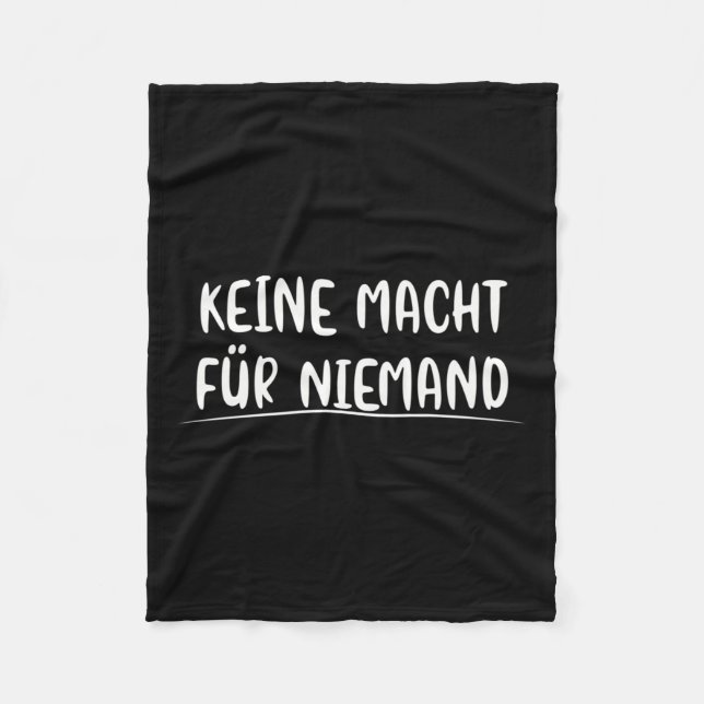 Kein Power für den Umweltschutz in der Politik Fleecedecke (Vorderseite)