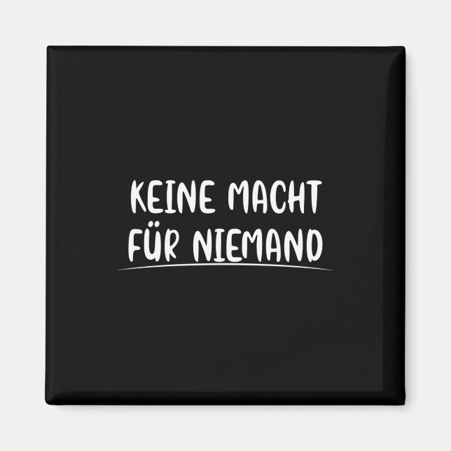 Kein Power für den Umweltschutz in der Politik Magnet (Vorne)