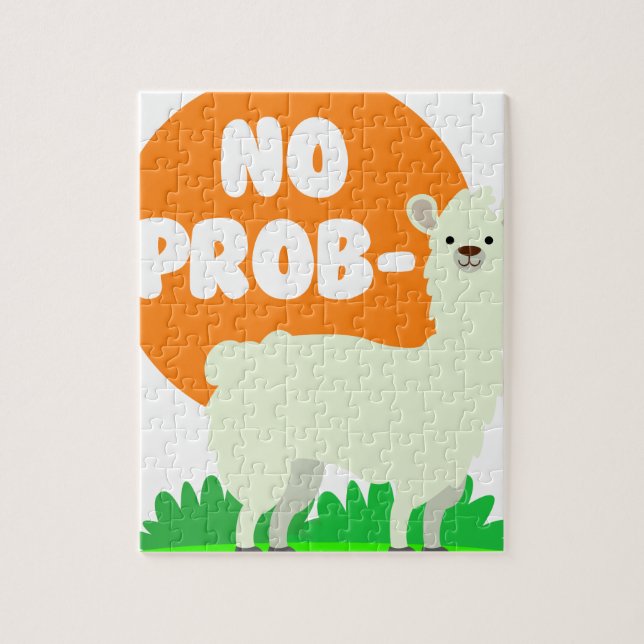 Kein Prob-Lama - das kein Problem-Lama - lustig Puzzle (Vertikal)