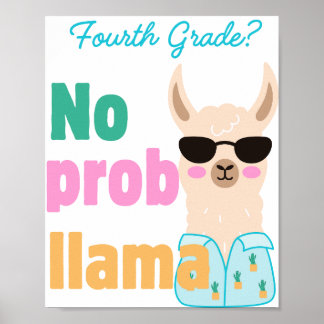 kein Prob- Lama-Poster der 3. Klasse Poster