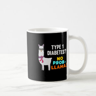 Kein Prob-Lama T1d Typ 1 Diabetes Warrior Kaffeetasse