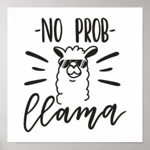 Kein Prob Llama Design Poster