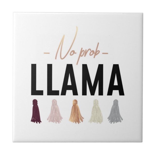 Kein Prob Llama| Gold - Assets Fliese (Vorderseite)
