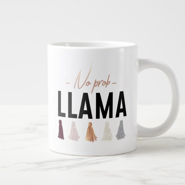 Kein Prob Llama| Gold - Assets Jumbo-Tasse (Rechts)