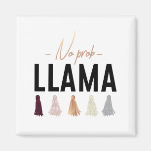 Kein Prob Llama  Gold - Assets Magnet