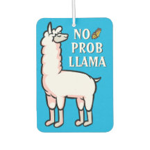 Kein Prob Llama Niedlicher Cartoon Blutiger Zitat