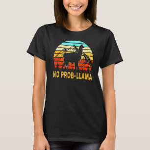 Kein Problem Kein Prob Llama Alpaca Retro Vintag S T-Shirt