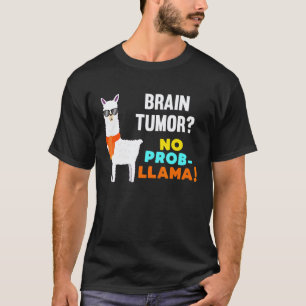 Kein Problem Lama Hirntumor Überlebender Genesung T-Shirt