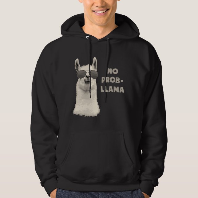 Kein Problem-Lama Hoodie (Vorderseite)
