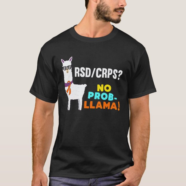 Kein Problem Lama RSD CRPS Krieger Überlebender Be T-Shirt (Vorderseite)