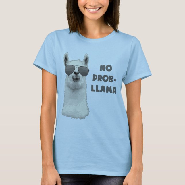 Kein Problem-Lama T-Shirt (Vorderseite)