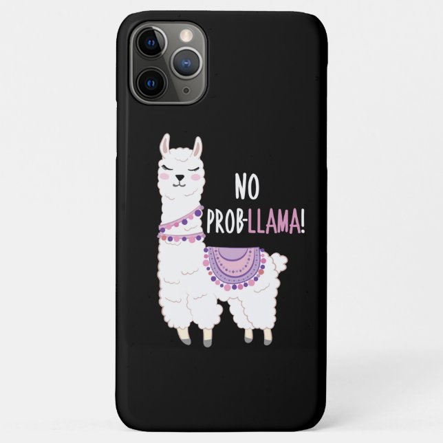 Kein Probllama Llama Case-Mate iPhone Hülle (Rückseite)
