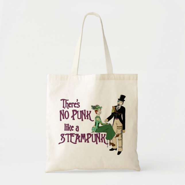 Kein Punk wie ein Steampunk Tragetasche (Vorne)