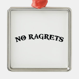 Kein Ragrets Mispelled bedauert Tätowierung Silbernes Ornament