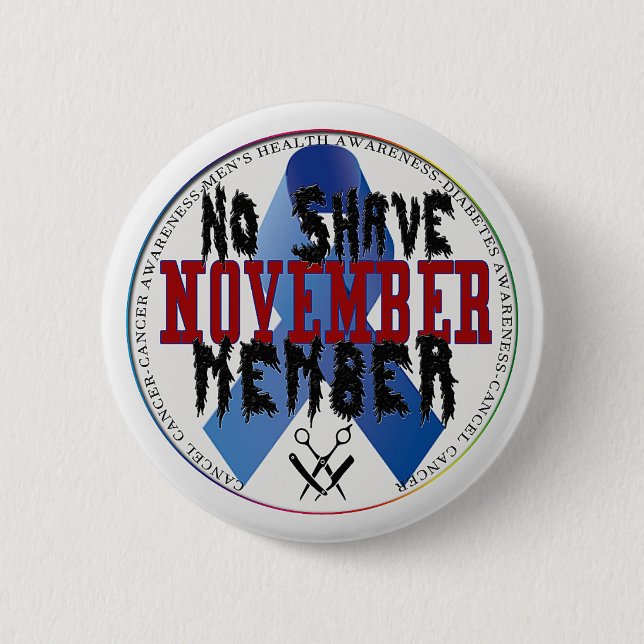 Kein Rasiernovember-Button Button (Vorderseite)