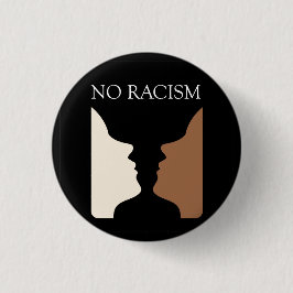 Kein Rassismus mit rubins Vase Button