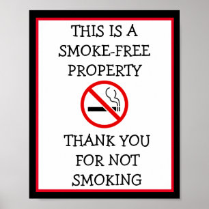 Kein Rauchen in diesem Gebäude Bitte unterschreibe Poster