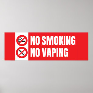 Kein Rauchen ohne Vaping Poster