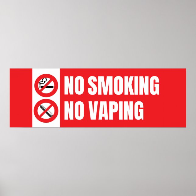 Kein Rauchen ohne Vaping Poster (Vorne)