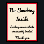 Kein Rauchposter 3 Benutzerdefinierte Textbereiche Poster<br><div class="desc">Kein Raucher-Poster 3 Benutzerdefinierte Textbereiche. Hinzufügen oder Ändern von Text zu Anzug Sie.</div>