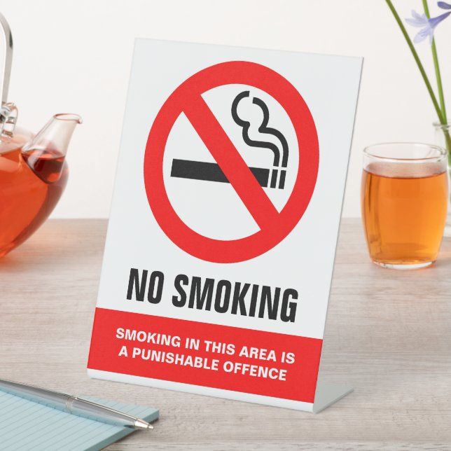 Kein Rauchtablettenschild Sockelschild (In Situ)