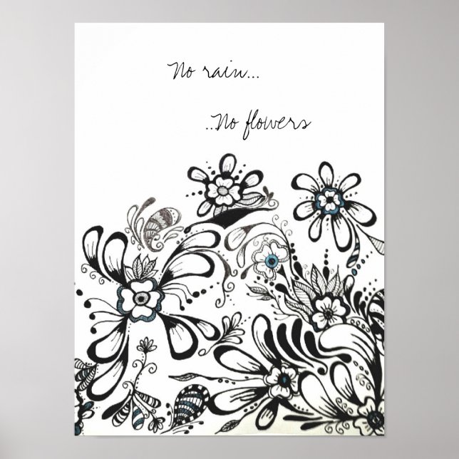 Kein Regen, keine Blume Poster (Vorne)