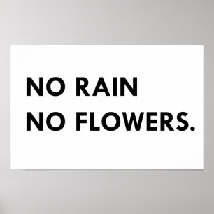 Kein Regen ohne Blume Poster