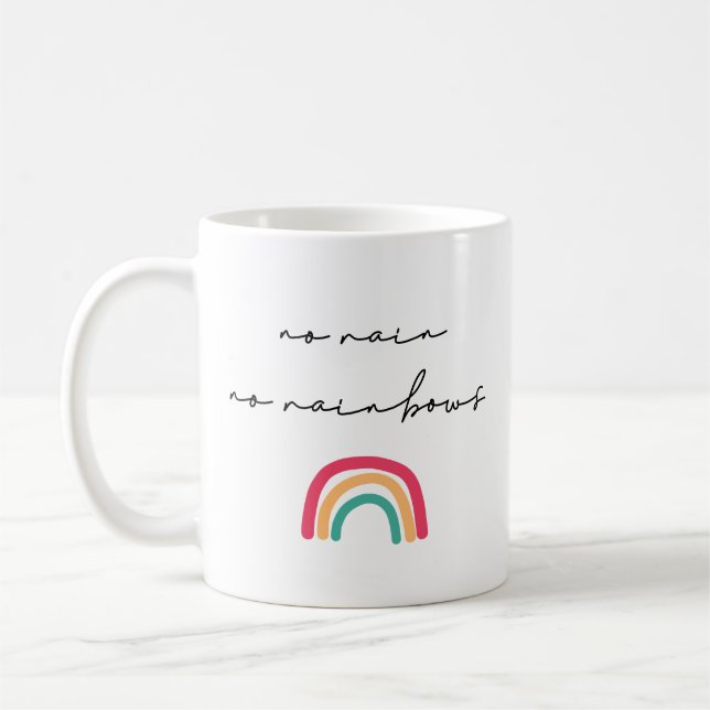 Kein Regen ohne Regenbogen Kaffeetasse (Links)