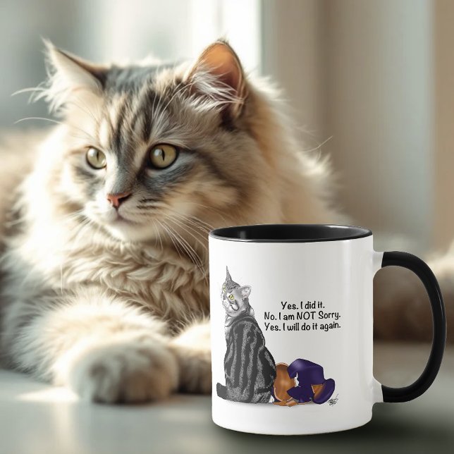 Kein Remorge Tabby Cat Funny Tasse (Von Creator hochgeladen)