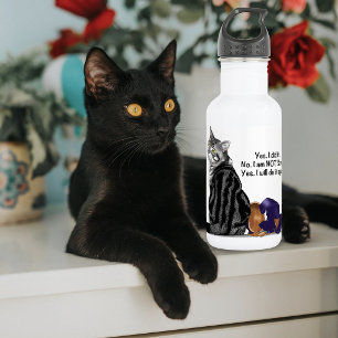 Kein Remorge Tabby Cat Funny Trinkflasche