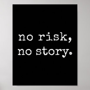 Kein Risiko, kein Motivierend Zitat Minimalistisch Poster
