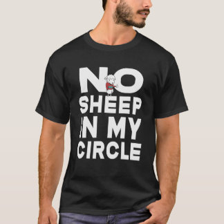 Kein Schaf in meinem Circle American Flag Konserva T-Shirt