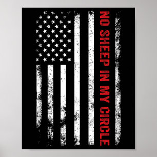 Kein Schaf in meinem Kreis Republikanischer Amerik Poster