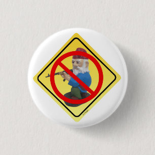 Kein Scharfschützegnomes-Knopf Button