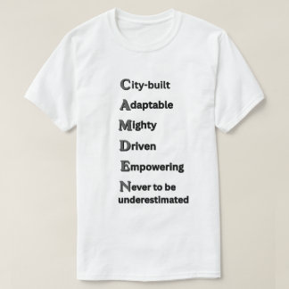 KEIN SCHATTEN GRAU Motivational CAMDEN Unisex Herr T-Shirt