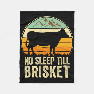 Kein Schlaf bis Brisket Funny Grillen Lover Smoker Fleecedecke