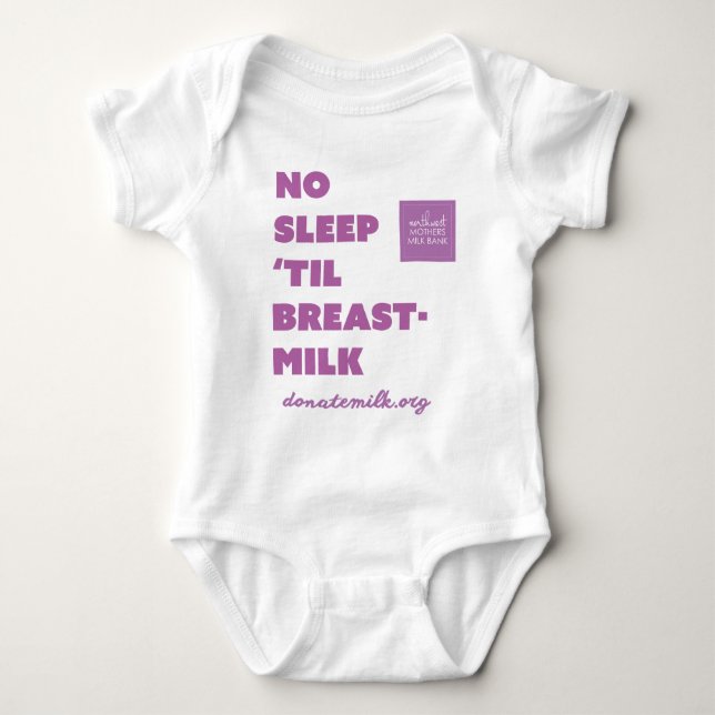 kein Schlaf 'bis Muttermilchbodysuit - nwmmb Baby Strampler (Vorderseite)