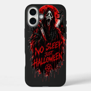 Kein Schlaf, nur Halloween-Schrei Gothic-Horror-De iPhone 16 Plus Hülle