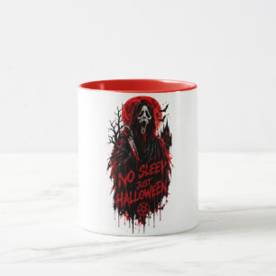 Kein Schlaf, nur Halloween-Schrei Gothic-Horror-De Tasse