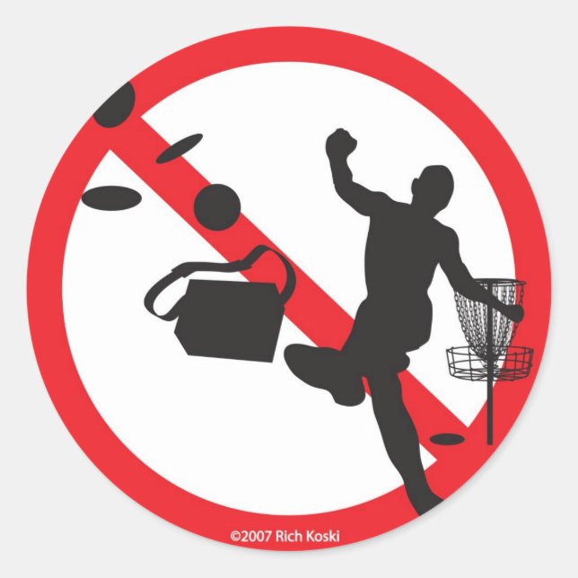 kein schlechter Sport Runder Aufkleber (Vorderseite)