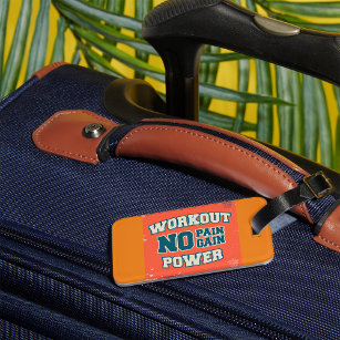 Kein Schmerz Kein Erfolg Workout-Power Gepäckanhänger