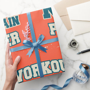 Kein Schmerz Kein Erfolg Workout-Power Geschenkpapier