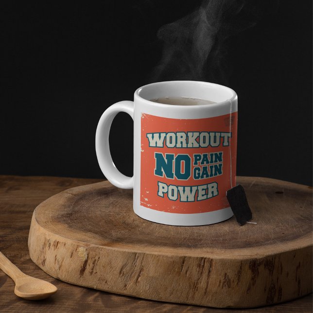 Kein Schmerz Kein Erfolg Workout-Power Kaffeetasse (Von Creator hochgeladen)