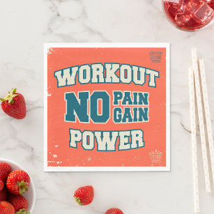 Kein Schmerz Kein Erfolg Workout-Power Serviette