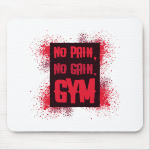 Kein Schmerz kein Gain Gym Mousepad