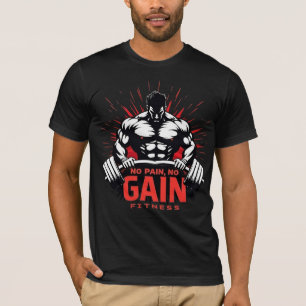 Kein Schmerz, kein Gewinn – Hardcore-Gym-Fitness-D T-Shirt