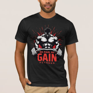 Kein Schmerz, kein Gewinn – Hardcore-Gym-Fitness-D T-Shirt